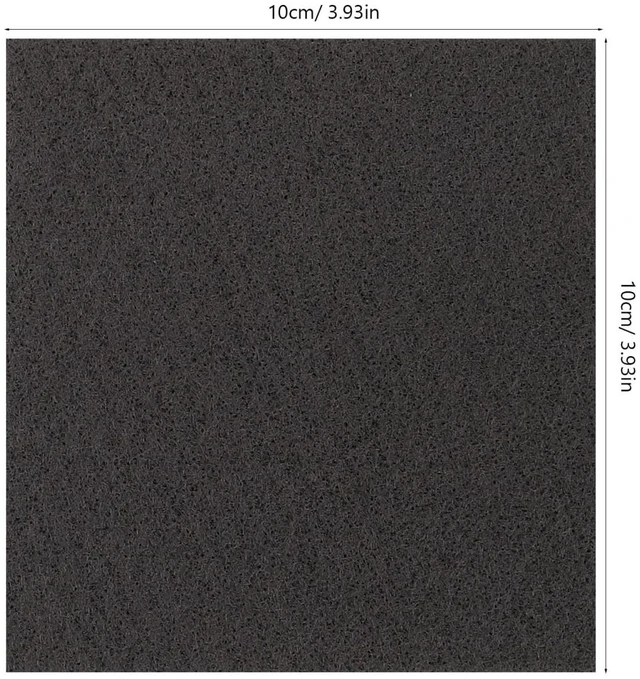 Alt view image 6 of 7 - Graphite Carbon Felt Insulation Pad for Vacuum Furnace Heat Resistant Fireproof Soft Blanket for Laboratory and Industrial Use 3.93 X 3.93 X 0.11 in 2 Pack
