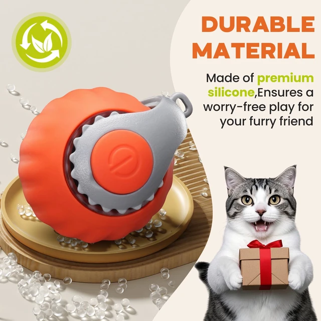 Alt view image 6 of 7 - Speedy Tail 2.0 Cat Toy, 2-Pack Smart Ball, Rechargeable | Smart rolling ball with tail offers 2 play modes, obstacle avoidance, and up to 6 hours of play for indoor cats.