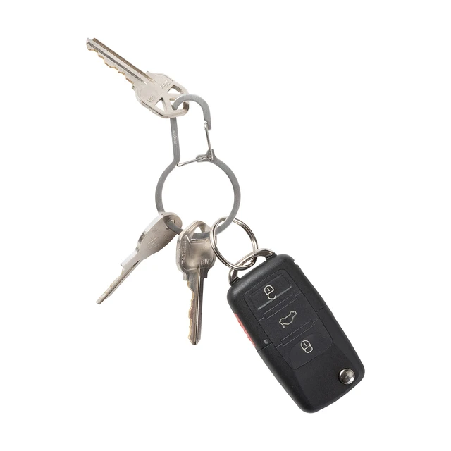 Alt view image 3 of 7 - DualPass Dual Chamber Key Ring, Split Ring Keychain Alternative for Home Car Keys