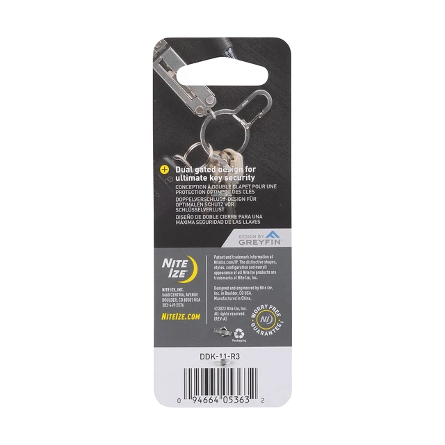 Alt view image 6 of 7 - DualPass Dual Chamber Key Ring, Split Ring Keychain Alternative for Home Car Keys