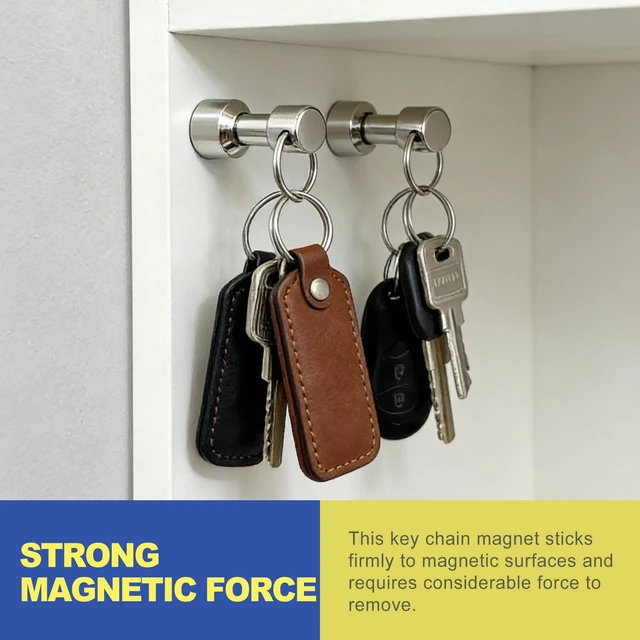 Alt view image 4 of 6 - 2 Pack Quick Release Keychain, Secure Snap Lock Key Ring for Daily Use, Purse Charm & Handbag Accessory