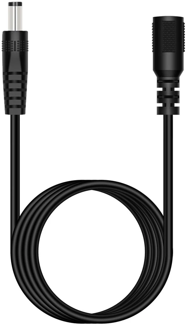 Main image of DC Power Extension Cable, 5.5mm x 2.1mm Extension Cord, 6FT Male to Female Plug Jack Power Supply Adapter Cable for CCTV Surveillance Security Camera LED Strip