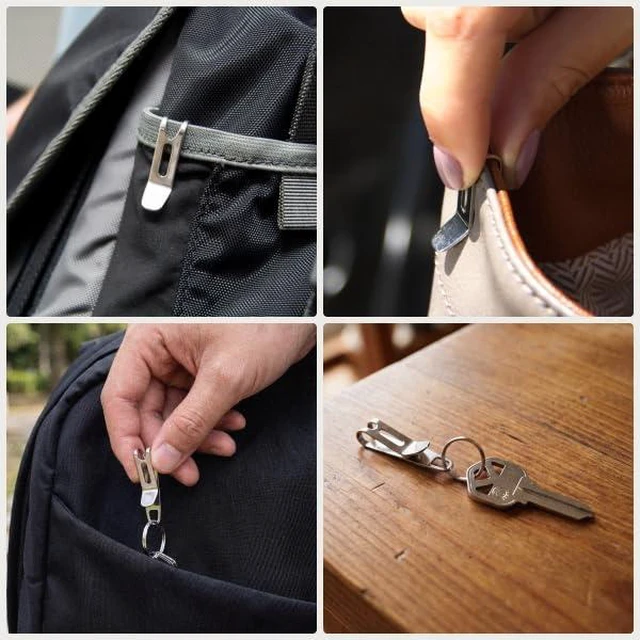 Alt view image 5 of 7 - Nano Clip - Pocket Clip Key Ring Holder - Secure Your Key Chain, Eliminates Pocket Bulge