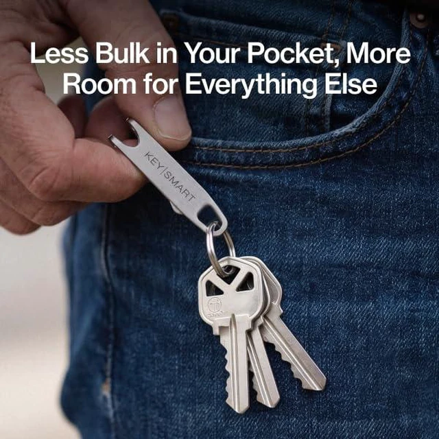 Alt view image 7 of 7 - Nano Clip - Pocket Clip Key Ring Holder - Secure Your Key Chain, Eliminates Pocket Bulge