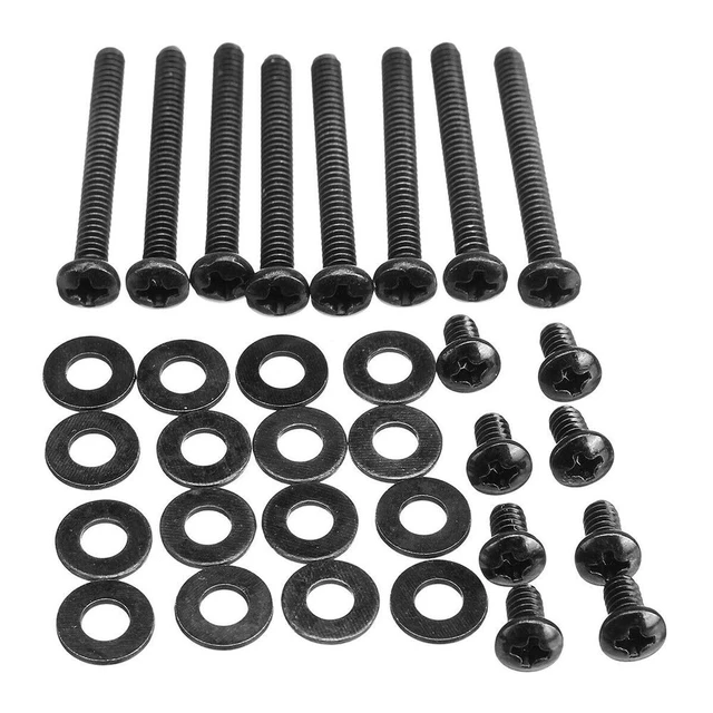 Alt view image 5 of 7 - Water Cooling Radiator Fitting Screws Fan Mounting Screw Kit Durable Metal Water Cooling Radiator Screw Kit (Black)