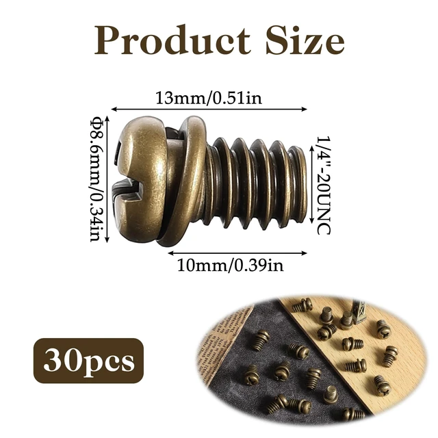 Alt view image 2 of 7 - 30 Pcs Ceiling Fan Blade Screws, 1/4"-20 x 3/8 Carbon Steel Phillips Pan Motor Replacement Screw for Lighting Ceiling Fan Blades Fans Light Cover Screw Cap