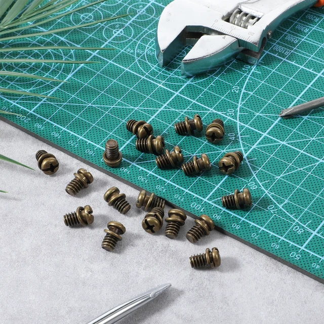 Alt view image 7 of 7 - 30Pcs Ceiling Fan Blade Screws, 1/4"-20 X 3/8 Ceiling Fan Blade Screws Replacement Carbon Steel Fasteners Bolts Pan Head Phillips Machine Screw for Lighting Ceilings Fans Light Cover Screw Cap