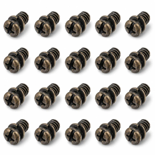 Main image of 20PCS Ceiling Fan Blade Screw 1/4"-20x3/8 Carbon Steel Pan | Ceiling Fan Replacement Parts, Replacement Fasteners Machine Screwsbolts for Lighting Ceiling Fan, Copper