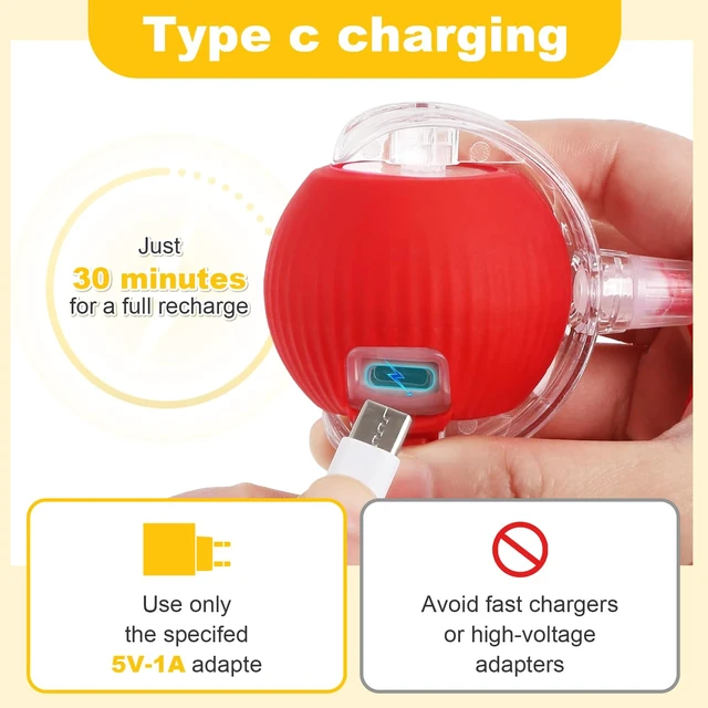 Alt view image 6 of 7 - Smart Cat Toy Ball for Indoor Cats & Small Dogs Playing | 360° Rotation Automatic Moving Chase Toy, Obstacle Avoidance Interactive Play with 4 Spiral Springs