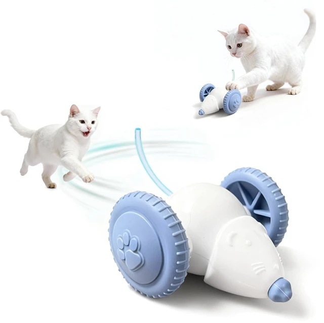 Main image of Cat Toys for Indoor Cats,Automatic Moving Kitten Toys,Cat Balls | Cat Mouse Toy with Tail Lights,Cat Toys for Bored Indoor Adult Cats,Cat Enrichment,Smart Electric Tails for Chasing Pet Toys