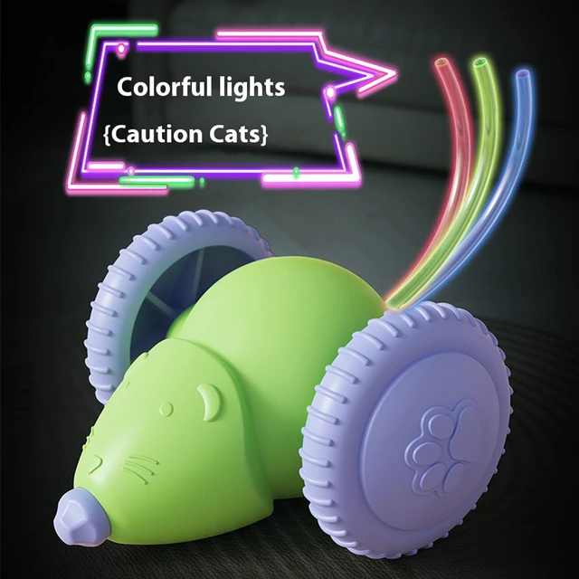 Alt view image 4 of 7 - Cat Toys for Indoor Cats,Automatic Moving Kitten Toys,Cat Balls | Cat Mouse Toy with Tail Lights,Cat Toys for Bored Indoor Adult Cats,Cat Enrichment,Smart Electric Tails for Chasing Pet Toys
