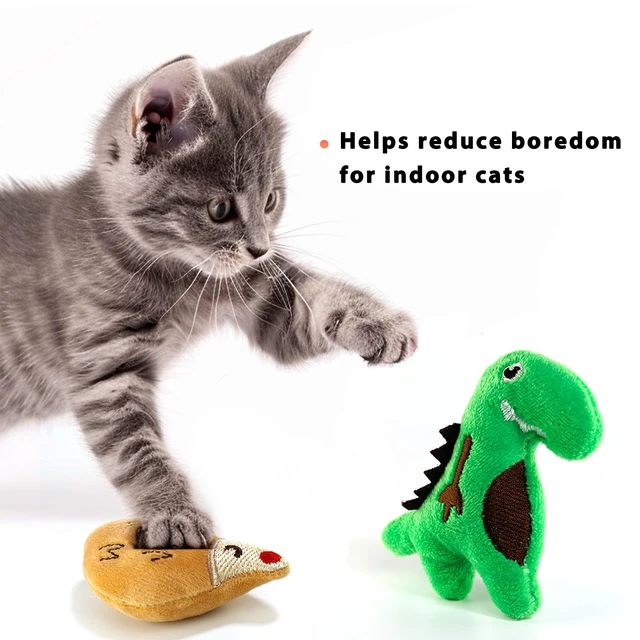 Alt view image 4 of 7 - Cat Toys, Interactive Cats Toy for Indoor Cats, Soft and Durable Crinkle Sound Catnip Toys, Catnip Filled Mouse Cat Teething Chew Toy (Pack of 6)