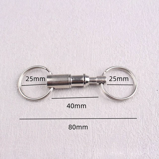 Alt view image 2 of 7 - 5 Pack Quick Release Pull Apart Keychains, Detachable Split Key Rings for Car Key Separation Car Fob Keys House Key Padlock Keys Lock Key RFID Key Tags