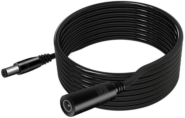 Alt view image 6 of 6 - 20AWG 10Ft 2.1mm x 5.5mm Male to Female DC Extension Wire Power Jack Adapter Barrel Plug Cable, Extension Wire for CCTV Security Camera, DVR, HDVD, LED Strip Light, Low Voltage Application