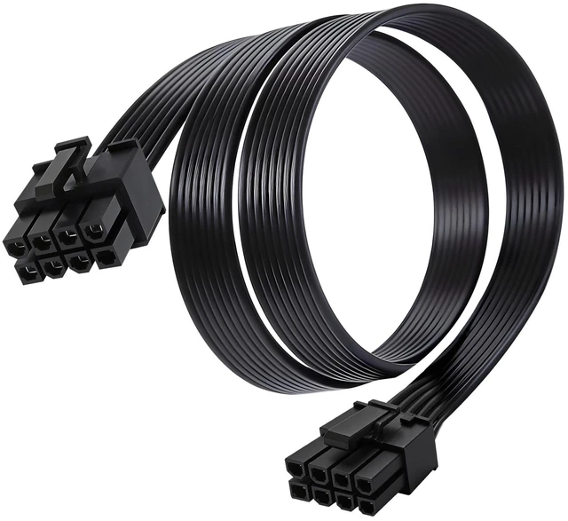 Main image of 8 Pin GPU Cable for Corsair Type 4 PSU, 25.5 Inch PCIe Power Cable | Low-profile flat design improves cable management and helps create a cleaner PC build with better internal organization.