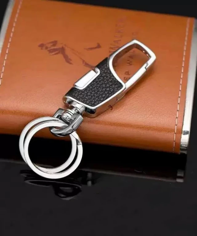 Alt view image 3 of 6 - 3pcs Heavy Duty Key Chain, 3 Pack Car Key Chains with 2 Metal Key Rings Carabiner Keychains