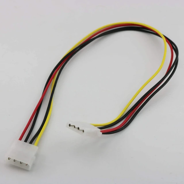 Main image of 2pcs 50cm/1.5ft IDE 4 PIN Molex LP4 Power Extension Cable Male to Female Jack Extension Adapter Cable LP4 4 pin Molex Power Connector