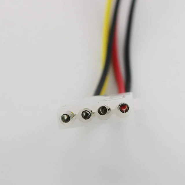 Alt view image 5 of 6 - 2pcs 50cm/1.5ft IDE 4 PIN Molex LP4 Power Extension Cable Male to Female Jack Extension Adapter Cable LP4 4 pin Molex Power Connector