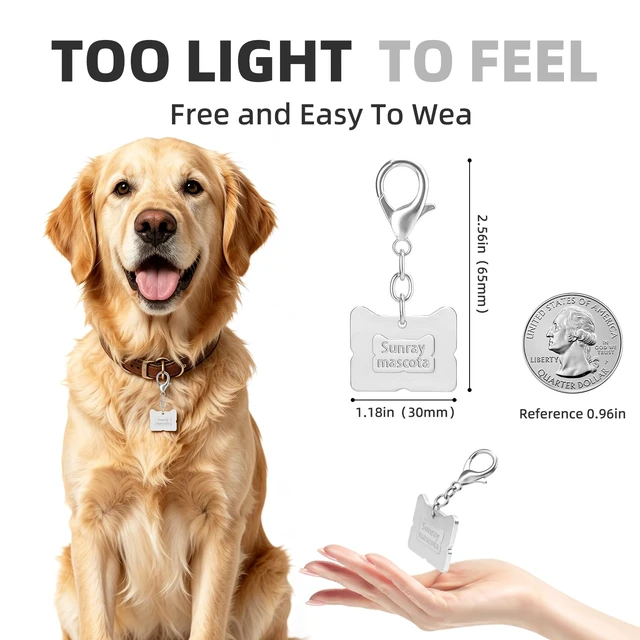 Alt view image 2 of 7 - QR Code Dog Tag, Silent Zinc Alloy Pet ID Tag,Scan for Alerts | Satin Silver, Personalized QR tag, Lightweight, Modifiable Online Pet Profile, Multiple Emergency Contacts, No App Needed
