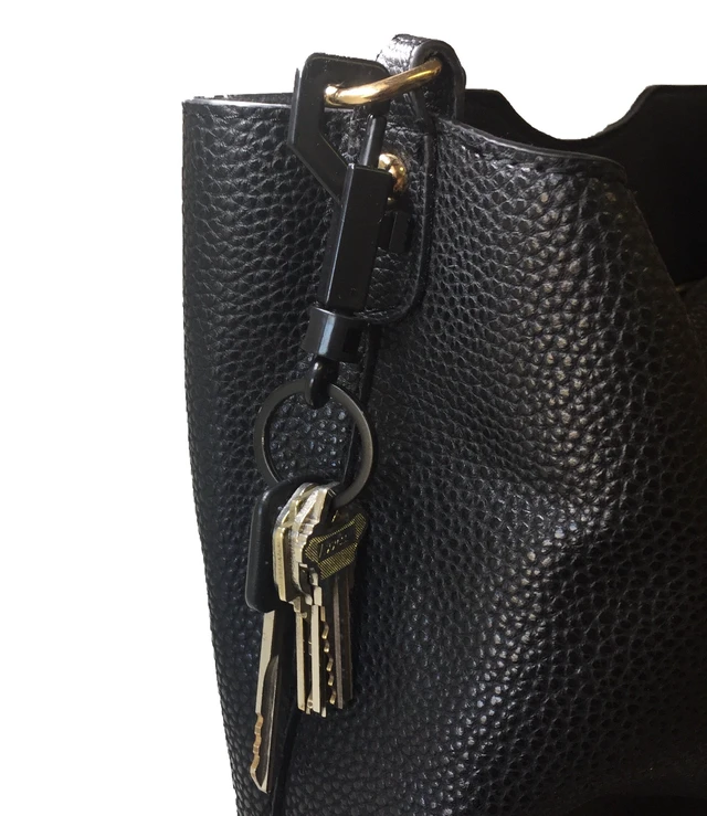 Alt view image 6 of 6 - 3 Pcs swivel snap Bolt Keychain clips Keychain hooks. Lightweight & Durable clasp with hook for Keys, Key Chains, Tags and Lanyards. 2.75"x0.83" Plastic Spring keychain clasp come with key rings.