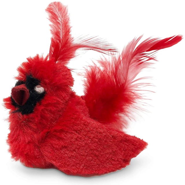 Main image of Play-N-Squeak Real Birds Interactive Cat Toys with Catnip (Cat Toys for Indoor Cats; Catnip Toy for Cats with Bird Chirping Electronic Sound and Feather)