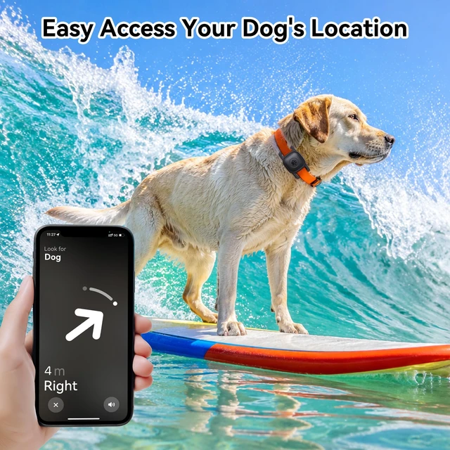 Alt view image 7 of 7 - 2 Pack Dog Collar Holder Case for UGREEN FineTrack Tracker Tags, Waterproof & Anti-Lost, Durable Silicone Case for UGREEN Tags for Cat & Pet Collars, Lightweight, Easy to Install, Black