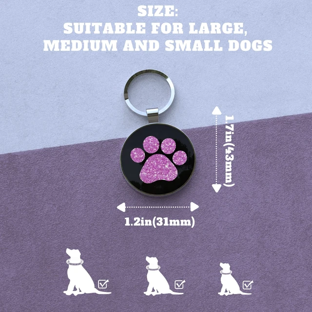 Alt view image 5 of 6 - QR Dog Tags Personalized for Pets Custom Dog Tags Dog Name Tag QR Code ID Tags Smart Pet ID Tags Free Online & Scan QR Receive Instant Location Alert Email