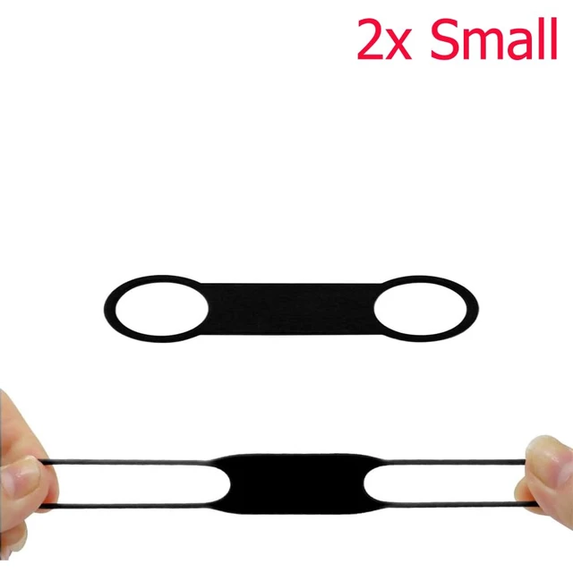 Alt view image 4 of 6 - 4 Pack Dog Tag Rubber Band Replacement Silicone Elastic Holder for Slide On Dog Tags Personalized Name ID Silent Noiseless Attachement QR Code Cat Pet Online Profile Display 2 Sizes