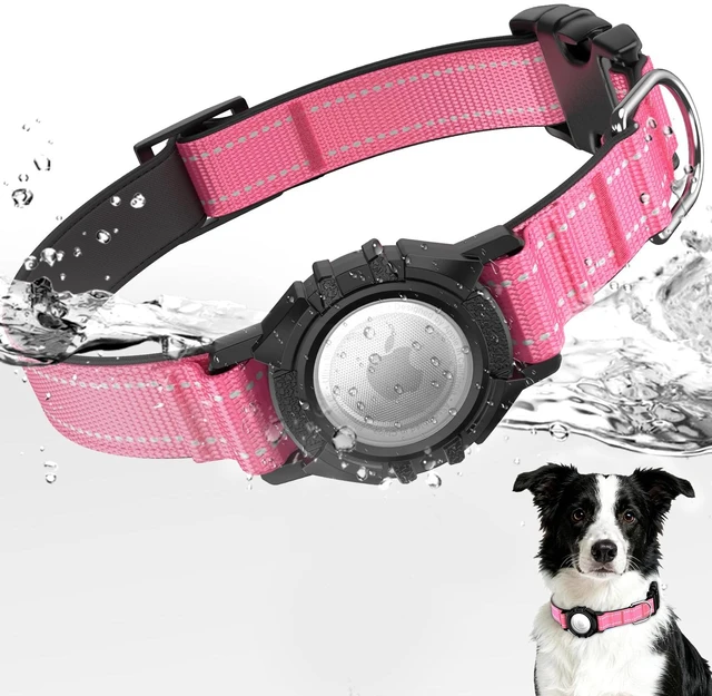 Main image of AirTag Dog Collar, Reflective Collar Compatible with Apple Air Tag | Built-in Water Resistant AirTag Holder, 1000D Nylon, Durable, Comfortable Padded, Heavy Duty Collars for Small - Large Dogs