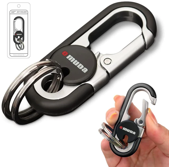 Main image of Key Chains Men, 2026 Car Key Chain for Men, Heavy Duty Anti-Loss Keychain with Double Keyrings, Quick Release Men's Car Key Chain Accessories, Birthday Fathers Day Dad Gifts from Daughter & Son