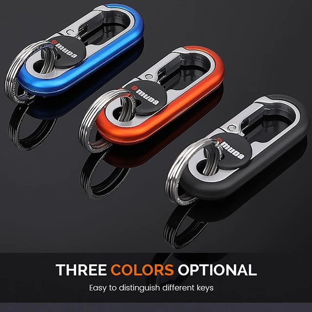 Alt view image 6 of 7 - Key Chains Men, 2026 Car Key Chain for Men, Heavy Duty Anti-Loss Keychain with Double Keyrings, Quick Release Men's Car Key Chain Accessories, Birthday Fathers Day Dad Gifts from Daughter & Son