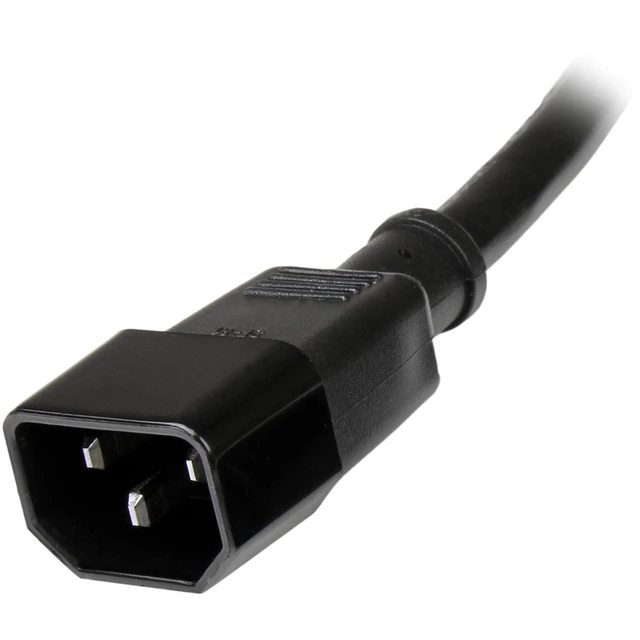 Alt view image 4 of 4 - 1ft (0.3m) Power Extension Cord, C14 to C13, 10A 125V, 18AWG, Computer Power Cord Extension, IEC-320-C14 to IEC-320-C13 AC Power Cable Extension for Power Supply, UL Listed (PXT1001)