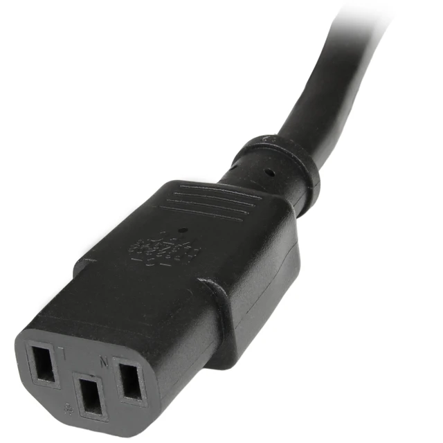 Alt view image 3 of 4 - 1ft (0.3m) Power Extension Cord, C14 to C13, 10A 125V, 18AWG, Computer Power Cord Extension, IEC-320-C14 to IEC-320-C13 AC Power Cable Extension for Power Supply, UL Listed (PXT1001)