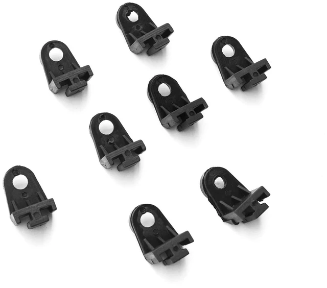 Alt view image 6 of 7 - 8PCS Universal Electric Radiator Fan Mounting Kit | L-Shape Fan Bracket Feet Mount Legs Install Tab,Plastic Electric Engine Intercooler Cooling Fan Mounting Tabs