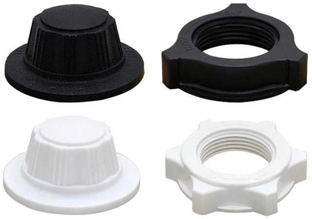 Alt view image 3 of 6 - 1 Piece Fan Fixing Nut, Black Oxide, M8, Class 2A, Hexagonal, Flat Head, Industrial Grade