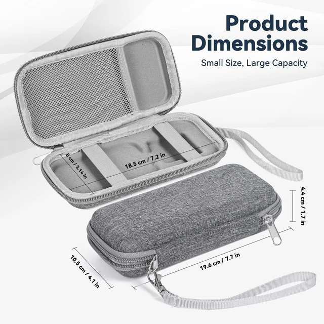 Alt view image 4 of 7 - Case Compatible with Apple MagSafe Battery Pack, for MagSafe Magnetic Power Bank for iPhone 15/14/13, Extra Mesh Pocket Fits Power Adapter(Case Only,Gray)