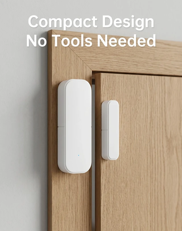 Alt view image 5 of 7 - Zigbee Door and Window Sensor, Wireless Mini Contact Sensor | Home Automation, Requires Colorpanda Hub, Zigbee Connection, Kid Safety, Compatible with HomeKit, Alexa, Works with IFTTT