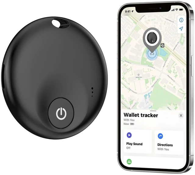 Main image of Air Tracker Tags 1 Pack,Bluetooth Tracker Tag, Item Finder Works with Apple Find My App, Trakcer Tag Locator for Your Keys, Wallet, Luggage, Backpack, and More (iOS only)Black 1 Pack
