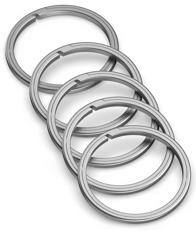 Main image of Titanium Key Rings For Car Keys 4 Sizes Quick Release Side Pushing Key Organizer Kit Heavy Duty Keychains easy rings(5 * 0.98in)
