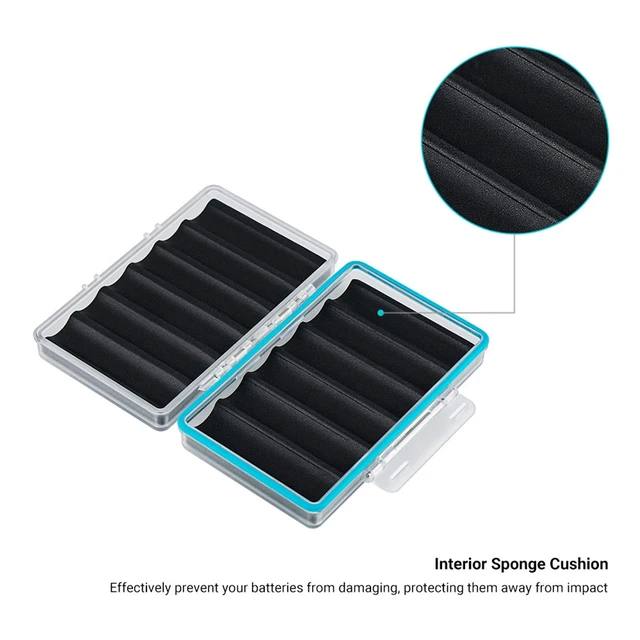 Alt view image 3 of 7 - 18650 Battery Case, Shockproof & Water-resistant Battery Storage Holder for 6 x 18650 Battery, PC Shell Easy to Carry