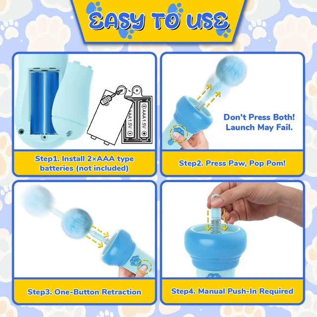 Alt view image 4 of 7 - Interactive Cat Toy for Indoor with Launcher Ball One-Click Recycling | Interactive Hunting Cat Toy for Indoor Bored Kittens & Adult Cats, Reduces Boredom, Stimulates Natural Hunting Instincts