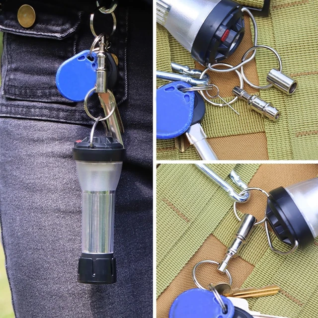 Alt view image 5 of 5 - 11PCS Quick Release Keychain Detachable Pull Apart Key Rings Heavy Duty Dual Split Snap Lock Holder Silver Double Spring Key Accessory