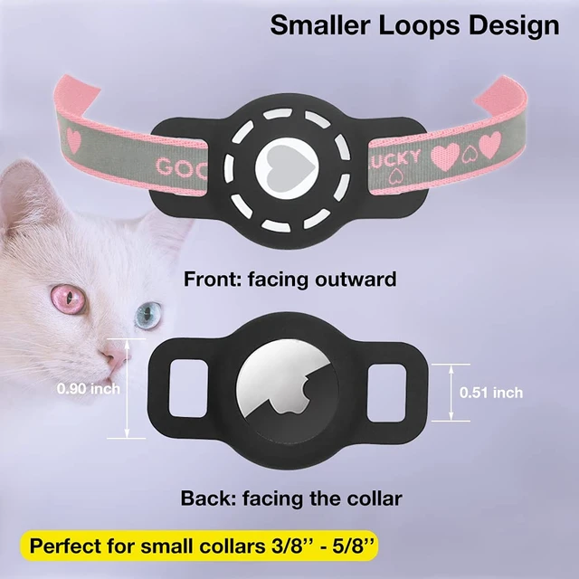 Alt view image 2 of 7 - Airtag Holder for Cat, Air Tag Case for Cat Collar and Small Dog Collar