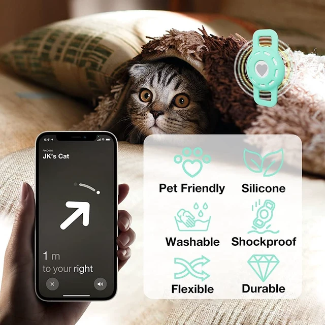Alt view image 5 of 7 - Airtag Holder for Cat, Air Tag Case for Cat Collar and Small Dog Collar