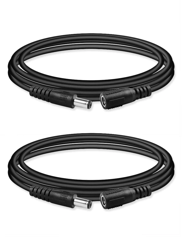 Main image of 39.4in Guitar Effect Pedal Power DC Extension Cable Male to Female | 5.5 x 2.1mm Male to Female, 3.2ft / 1m, 20AWG, Guitar Effect Pedal Lead, Cord Extender Wire 3.2ft, 39.4in, 1m