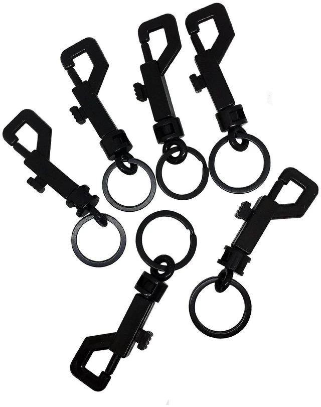 Main image of 6 Pcs Swivel Snap Bolt Keychain Clips
