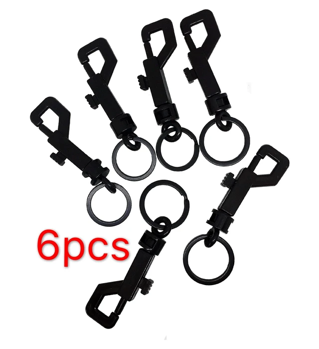 Alt view image 5 of 6 - 6 Pcs Swivel Snap Bolt Keychain Clips