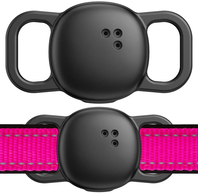 Main image of 2-Pack Cat Collar Case for Life360 Tile Sticker (Smallest Tracker)NOT for Tile Mate/ProSilicone Protective Holder for Dog/Pet Collar, Ultra Durable, Easy Installation, Lightweight, Black