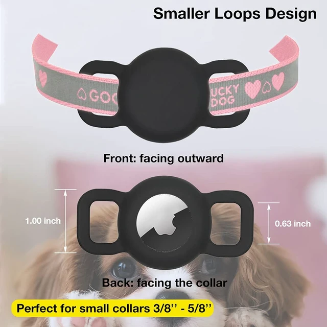 Alt view image 4 of 7 - Cat Collar Holder for Airtag, Cat & Small Dog Harness Case for Air Tag