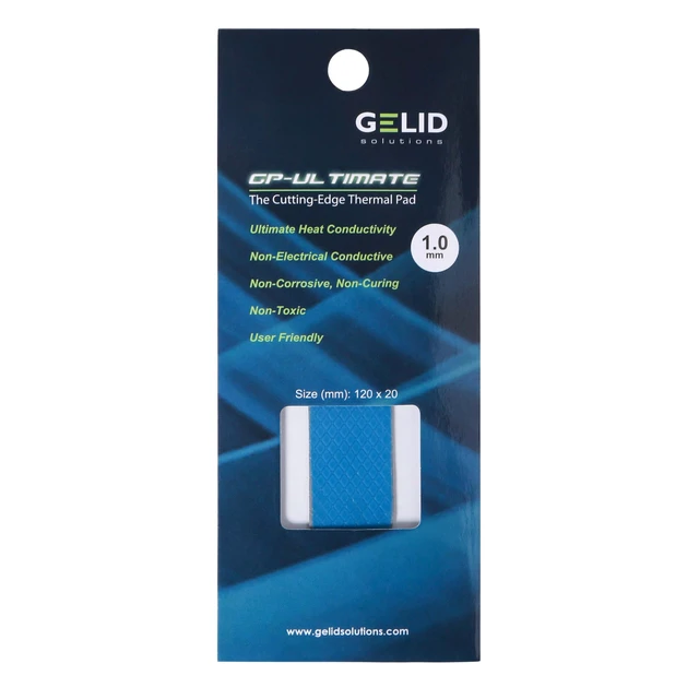 Alt view image 7 of 7 - GP-Ultimate 15W- Thermal Pad 120x20x1.0mm. Excellent Heat Conduction, Ideal Gap Filler. Easy Installation